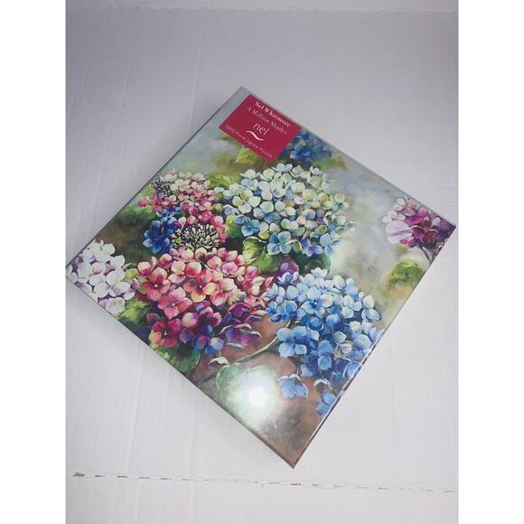 Puzzle Jigsaw Nel Whatmore A Million Shades 1000 Piece 29 x 20 Hydrangeas NEW - Picture 1 of 13